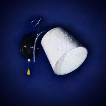 Бра N1944/1W BK+CH E27 1*40Вт (250*280*160)  VERNER LIGHTING *1