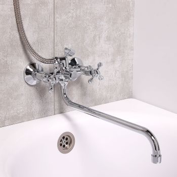 Смеситель для ванны с длинным изливом Milardo, Duplex,DUPSB02M10 *1/8