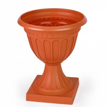 Кашпо-Вазон пластм. "Олимпия" 18,0л d верха 420мм h480мм Коричневый М9071 (ЗПИ "Альтернатива") *1/4
