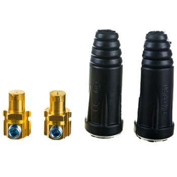 Вилка кабельная 250А сечение кабеля 35/50мм2 (комплект2шт)  Varteg FoxWeld *1