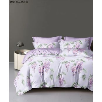 Постельное белье 1,5сп бязь Орхидея 6854, наволочки 70*70 - 2шт *1