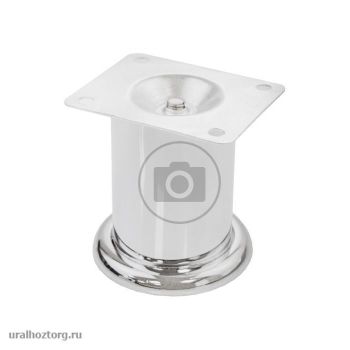 Опора мебельная 80мм нерегулируемая хром SANBERG *1/100