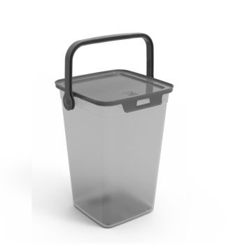 Контейнер д/хранения пластм. "Smart" 8,5л 235х220х315мм Проз./серый арт.99301("Полимербыт")*1/4