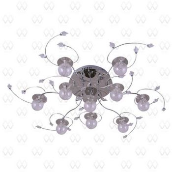 Люстра Амелия хром 10*20W G4  12V  360010910  диам-100см, в-27см S=15м2 *1