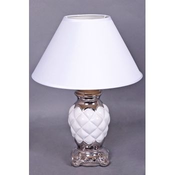 Лампа настольная 11019-0.7-01SW  Е27 40Вт (керамика+абажур) *1/24