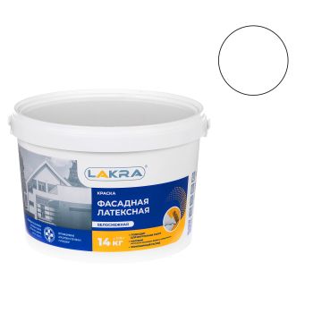 Краска латексная фасадная 14 кг Лакра   *1/44
