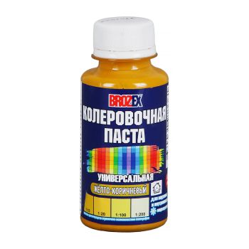 Колер паста желто-коричневый №03 0,1 л BROZEX *6/108