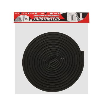 Уплотнитель промышленный/гаражный TYTAN (BROZEX) D12 (2*6 п.м)  21*15мм (черн) *1/20