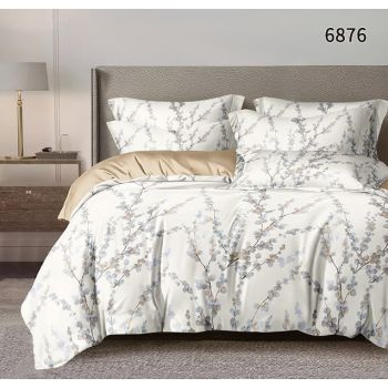 Постельное белье 1,5сп бязь Орхидея 6876, наволочки 70*70 - 2шт *1