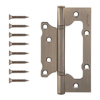 Петля без врезки 125*75*2,5мм БРОНЗА АВ (комплект 2шт.) AVERS *1/6/48