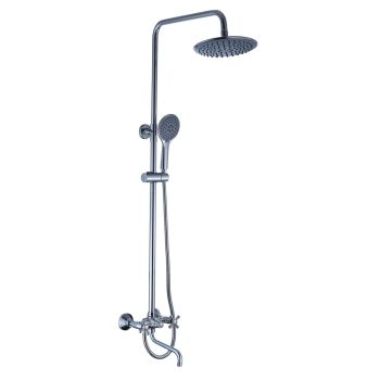 Смеситель д/ванны со стойкой для душа + ручной душ Diadonna  D80335354 *1/4