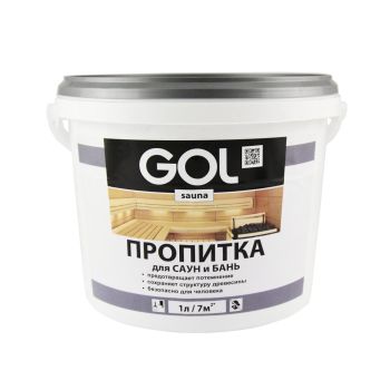 Пропитка для бань и саун 3 л морозостойкая Palizh GOL *1/4/120