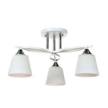 Люстра N6587/3 WT+CR  3*40W E27 220V (d-500; h-250)  VERNER LIGHTING *1