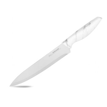 Нож кухонный ATTRIBUTE  пл.р. Marble поварской дл.лезв.20см AKM228 блистер *1/6/36