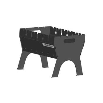 Мангал металл. Самжарыч Пикник Плюс, 300*420 мм, металл 2мм, без шампуров *1