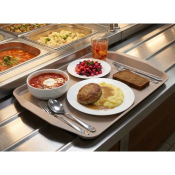 Поднос пластм. 470х300мм мокко С150МОКК ("Мартика") *1/30