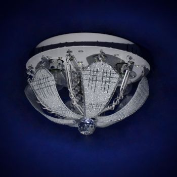 Люстра Y0817/3+3 CH  3*40Вт Е14+3*3Вт (h=200; d=300)  VERNER LIGHTING *1