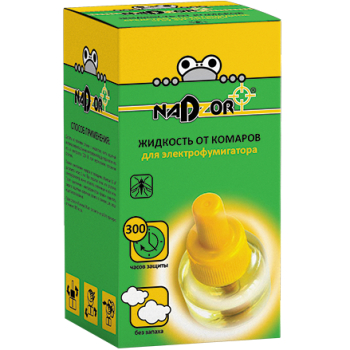 Жидкость от комаров для фумигатора 30мл на 300 часов Nadzor без запаха (IKL001K) *24