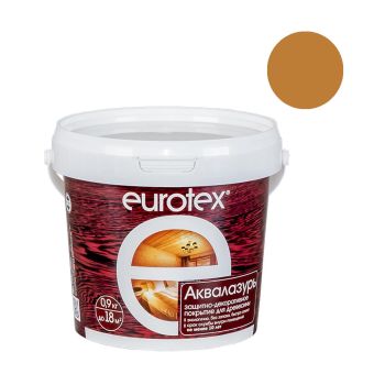 Защитно-декоративное покрытие для древесины акриловое калужница 0,9 кг Eurotex *1/6/384