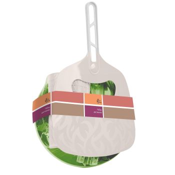 Набор посуды пластм. 10предм.:3тар.+3стак.+3вил.+Веер арт.PT405312000 *1/14