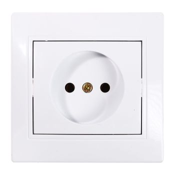Розетка "Intro Plano" СП 1-мест. белый с/з 2P+E Schuko 16А-250В IP20 1-202-01 *10/200
