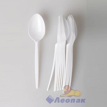 Одноразовые ложки столовые КОМПЛЕКТ 12шт "Леопак" *1/50