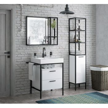 Зеркало-шкаф /Corozo/ "Айова 80" LED сенсор (метал.каркас)   *1