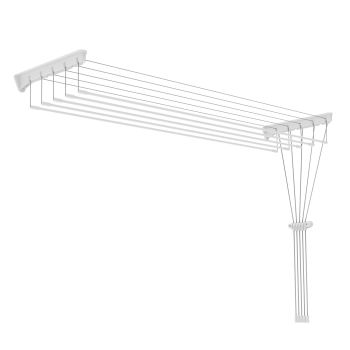 Сушилка для белья потол./настенная "Лиана" 5-рядн.,шир.1,4м,дл.суш.пол.7м Белый СНП1,4 "Ника" *1/5