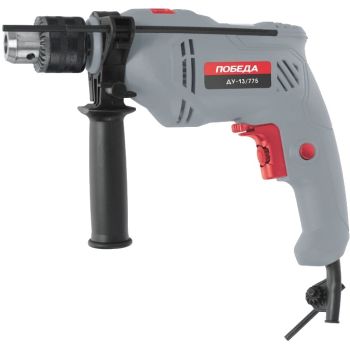 Дрель  775Вт 1скор.0-3000об/мин патрон13мм реверс ударная 0-48000уд/мин ДУ-13/775 ПОБЕДА *1/10
