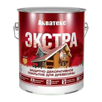Защитно-декоративное покрытие для древесины алкидное груша 2,7 л Акватекс-ЭКСТРА *1/4/144