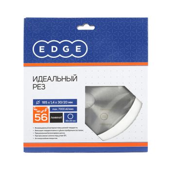 Диск пильный 185*30/20мм 56 зубьев по ламинату (810010033)  EDGE PATRIOT *1/10