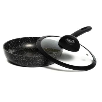 Сковорода алюмин. антипригарная "Scovo" "Hi-Black" d24см Стекл.кр. HB-009  *1/6