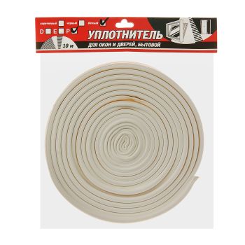 Уплотнитель для окон/дверей TYTAN (BROZEX)  P10 (белый)  *1