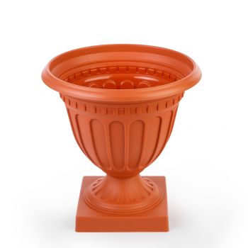 Кашпо-Вазон пластм. "Олимпия"  9,0л d верха 335мм h345мм Коричневый М9033 (ЗПИ "Альтернатива") *1/6