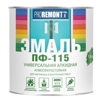 Эмаль ПФ-115 бежевая 1,9 кг Проремонт *1/3/252