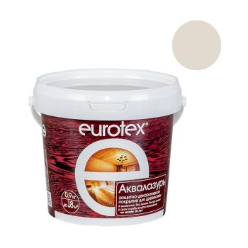 Защитно-декоративное покрытие для древесины акриловое ваниль 0,9 кг Eurotex *1/6/384