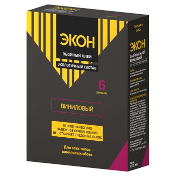 Клей для обоев виниловый 200г "ЭКОН" 1312333 *1/24