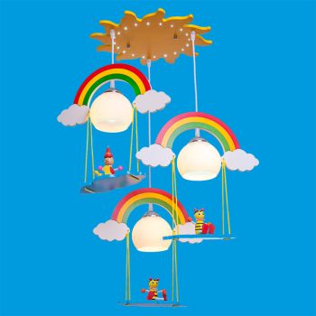 Люстра детская 41020/3YL+BU WT LED S=6м2 *1