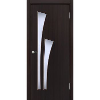 Дверь межкомнатная остеклённая "Салют" Венге 800мм BROZEX-WOOD  *1
