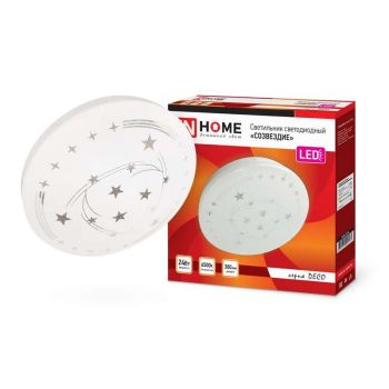 Светильник светодиодный акриловый 330мм IN HOME DECO Созвездие 24Вт 6500К 2160Лм IP40 S=14м2*1/12