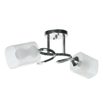 Светильник подвесной N2018/2 CH Е27 2*40Вт ( h=280; d=470) S=8м2 VERNER LIGHTING *1