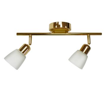 Светильник настенный (спот) 2018-2 FGD/WT E14  2*40W зол/бел VERNER LIGHTING *1/12