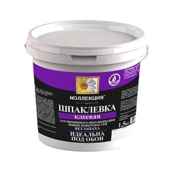 Шпаклевка клеевая для внутренних работ 1.5 кг КОЛЛЕКЦИЯ  Ижсинтез *12