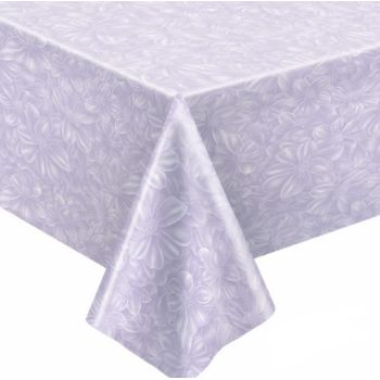 Клеёнка на нетканой основе "Мажор" "Цветы" лавандов. шир.1,25м 645/7 "Колорит" *20