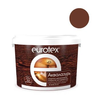 Защитно-декоративное покрытие для древесины акриловое канадский орех 2,5 кг Eurotex *1/4/168