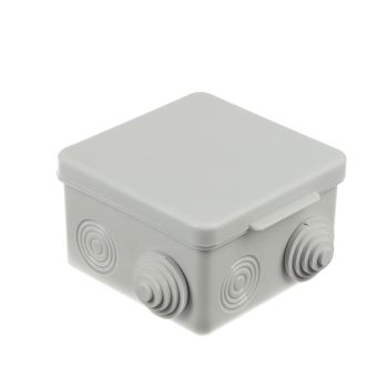 Коробка распаячная 7 вх. ОП 80х80х50мм  IP54 TDM SQ1401-0512 инд. штр-код *10/100