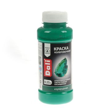 Колер краска изумруд 0,25 л ДАЛИ *1/12