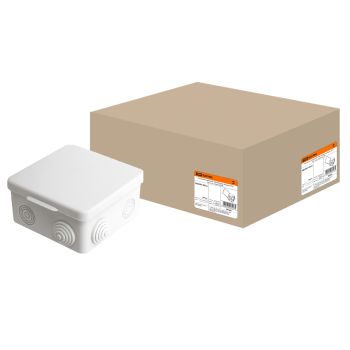Коробка распаячная 8 вх. ОП 100х100х55мм  IP54 TDM SQ1401-0513 инд. штр-код *1/10/60