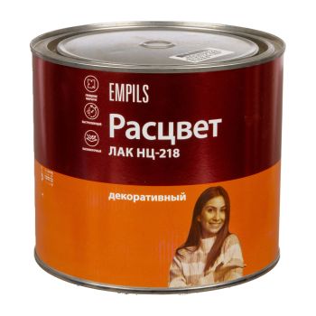 Лак НЦ-218Б для мебели глянцевый 1,7 кг Расцвет *1/6/210