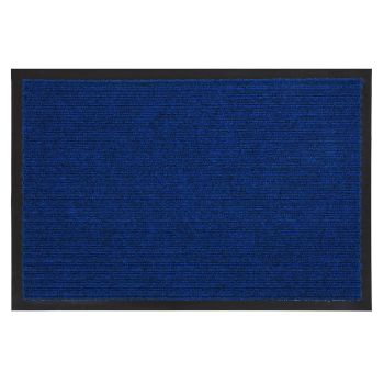 Коврик влаговпитывающий 60*90 см ребристый синий "VORTEX" (арт.24325) *1/10